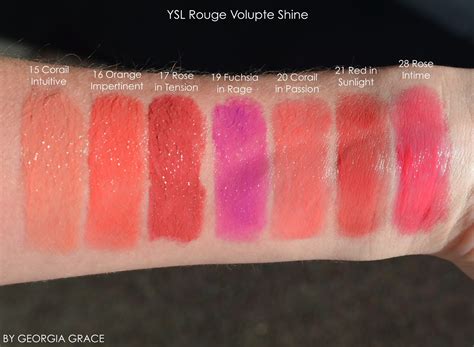 ysl volupte swatches|YSL rouge volupte.